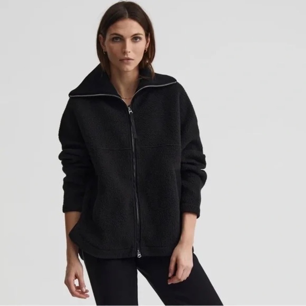 Varley Olivia Fleece Zip up Jacket Black XL
